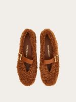Ferragamo Shearling ballet flat - Image 4